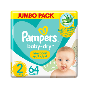 Pampers Baby Size 2-64 Diapers