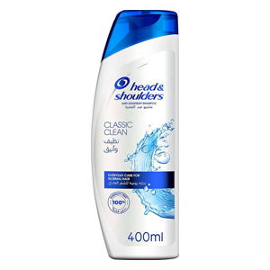 Head & Shoulders anti-dandruff shampoo 400 ml, clean and elegant
